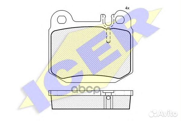 181391 колодки дисковые задние MB W163/55AMG