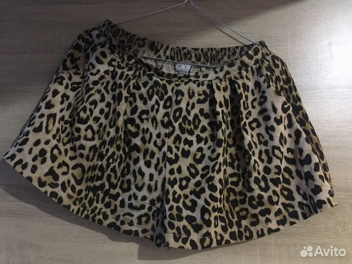 Шорты с леопардовым принтом