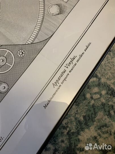 Постер A1 с виниловым проигрывателем 59x84 см