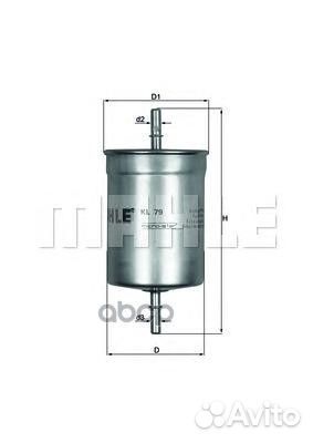 Фильтр топливный Passat 88 KL79 Mahle/Knecht
