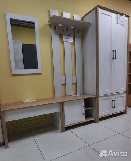 Прихожая Пaлepмо андерcен cветлый/дуб ирл. 2,52