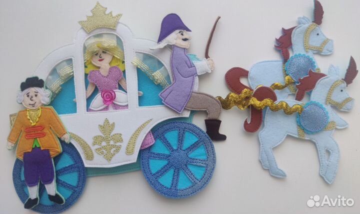 Книга из фетра по сказке Золушка