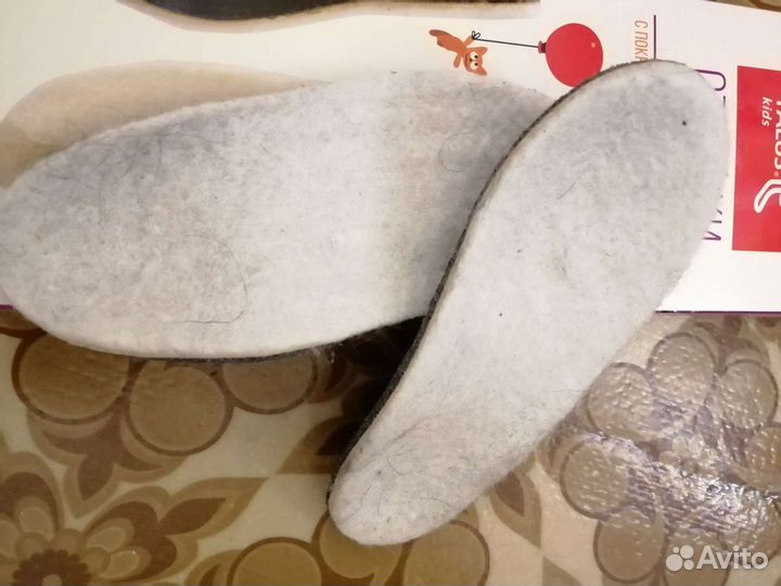 Стельки ортопедические детские зимние
