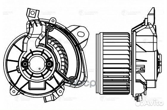 Э/вентилятор отоп. opel corsa D (06) (auto A/C