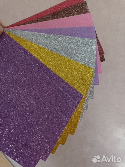 Фоамиран глиттерный