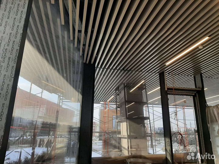 Реечные потолки, подвесные, кубота