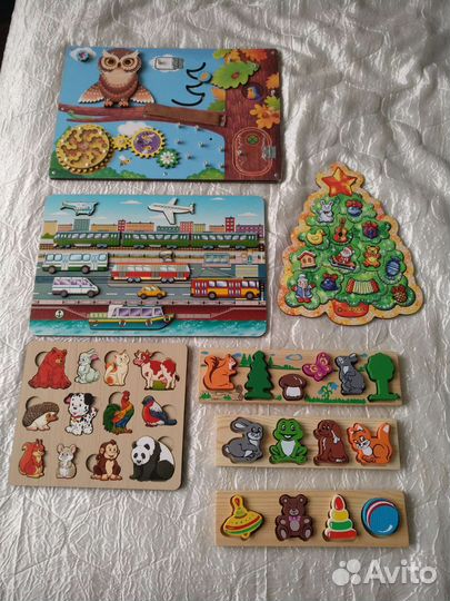 Деревянные развивающие игрушки