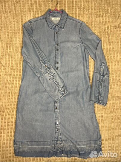 Платье-рубашка mango denim