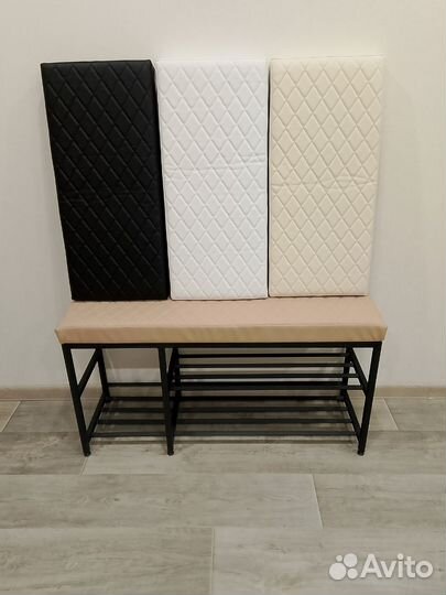 Обувница в прихожую с мягким сиденьем