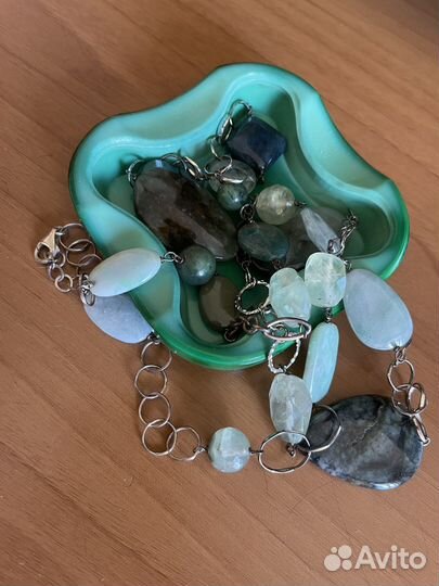 Малахитовое стекло СССР редкое не прозрачное