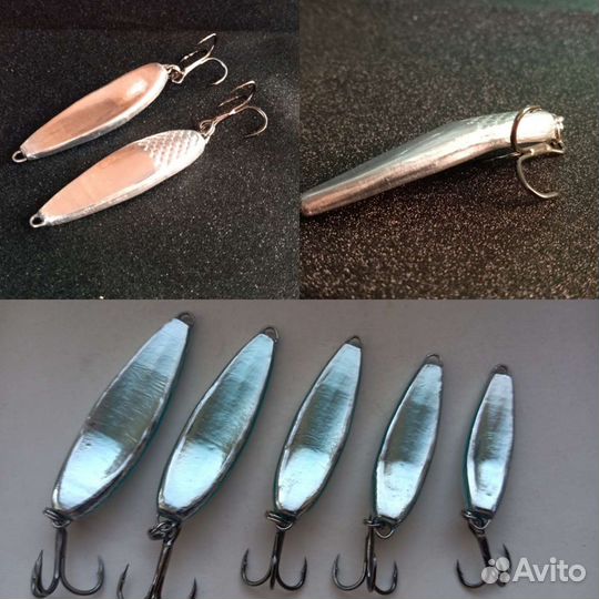 Блесна на жереха Линда фольгированная блестящая