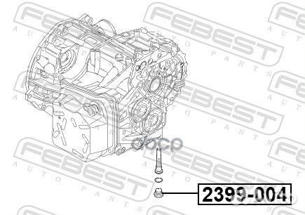 Пробка резьбовая кпп DSG VAG M24x1.5 2399-004 F