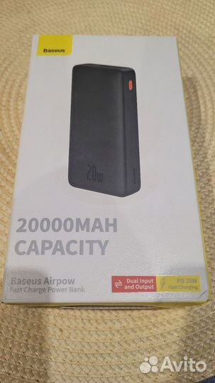 Baseus Airpow 20 Вт 20000 мАч Внешний аккумулятор