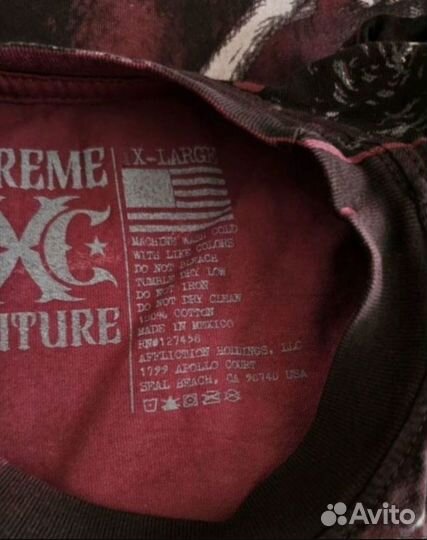 Лонгслив Xtreme Couture By Affliction Skull Wings