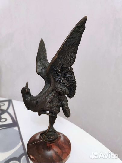 Бронзовая статуэтка птицы Ибис