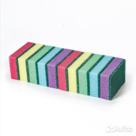 Губки бытовые комплект 10 шт