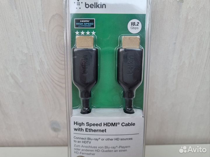 Кабель hdmi Belkin High Speed 10.2 Gbps