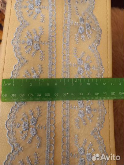 Кружево голубое