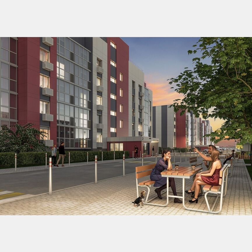 2-к. квартира, 54,3 м², 5/5 эт.