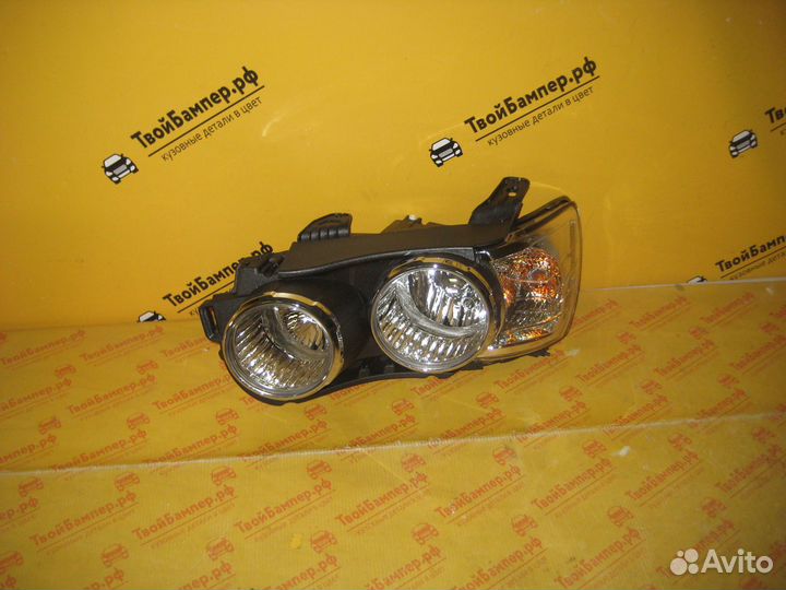 Фара левая Chevrolet Aveo т-300 хром окантовка
