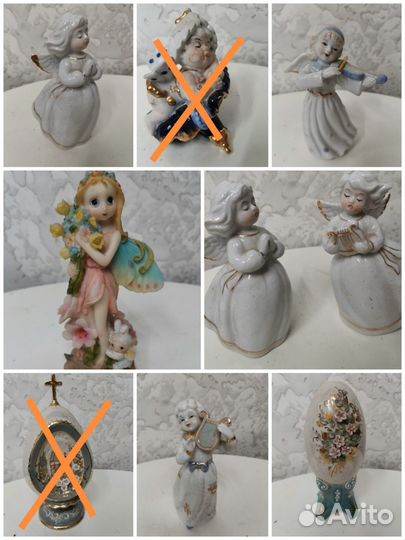 Фарфоровые статуэтки. Ангелочки