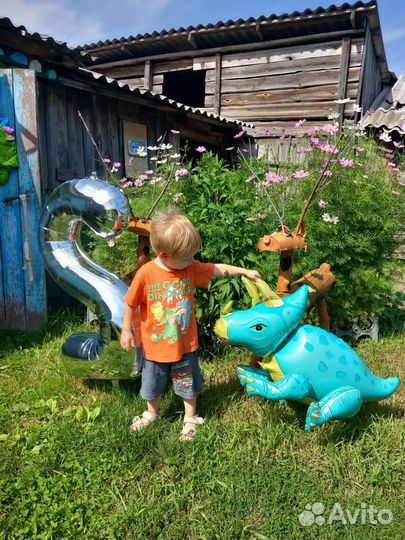 Воздушные шары фольгированные цифра 2