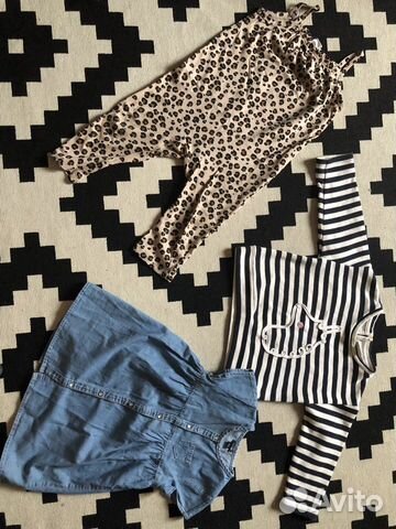 Детская одежда для девочек 86 пакетом Zara, Kiabi