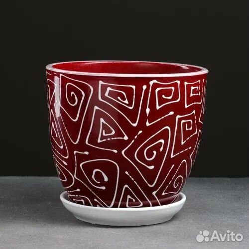 Горшок кашпо для цветов 2.5 л керамика