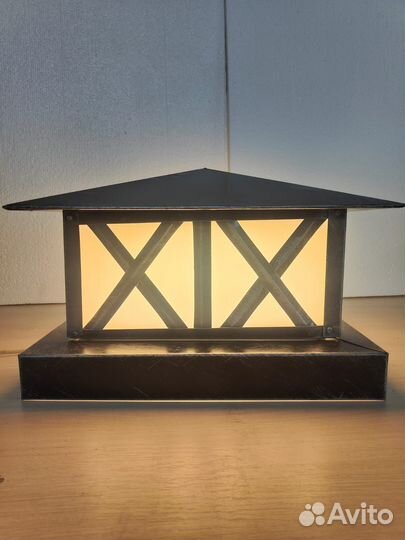 Колпаки elite на столбы забора с подсветкой и пати