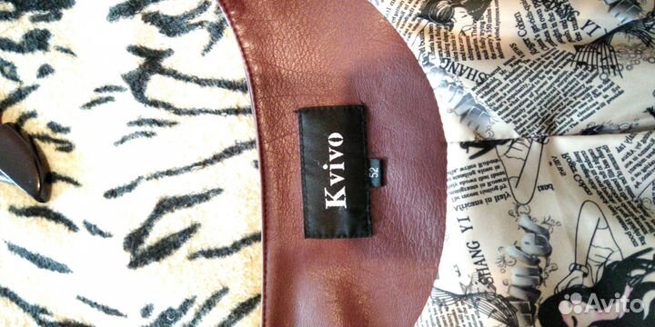 Куртка кожаная женская 52