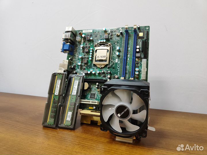 Материнская плата 1155+i5-3570+DDR3-8Gb+Кулер