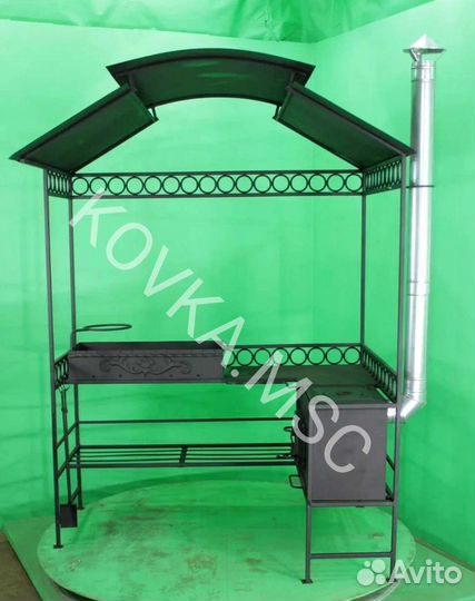 Мангал с крышей