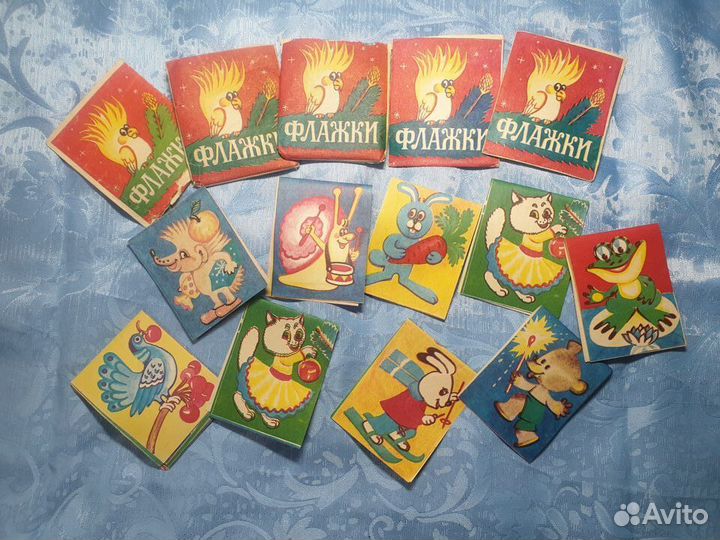 Елочные игрушки флажки на елку СССР