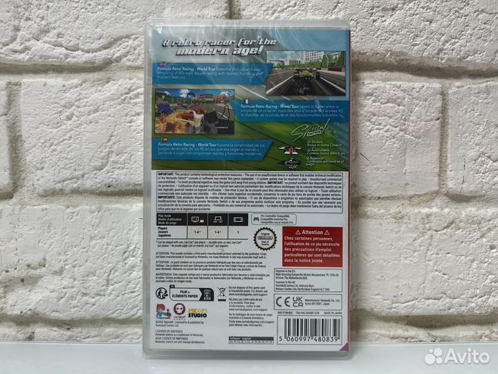 Formula Retro Racing World Tour Новый картридж