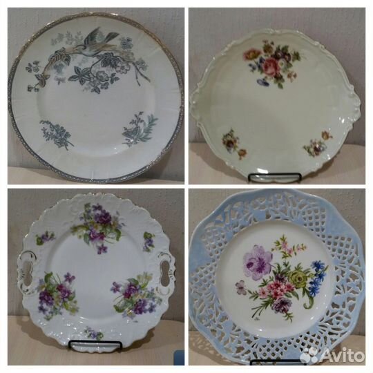 Блюда антикварные фарфор Schumann, Silezia