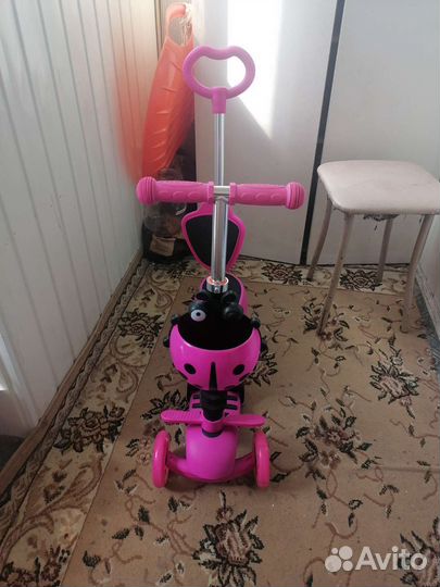 Самокат с ручкой