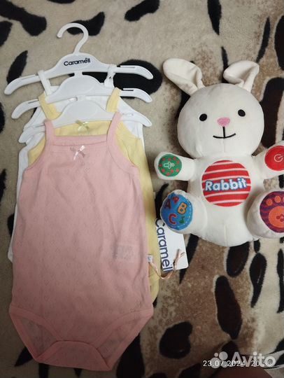 Боди для девочки 74 -80 100% хлопок Турция