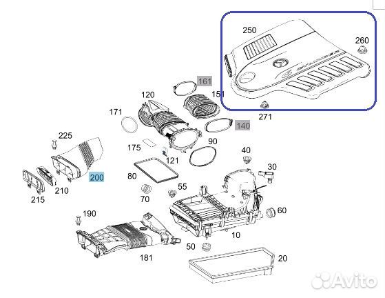Б/У крышка двигателя Есть дефект, состояние на