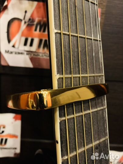 Акустическая Гитара на широком грифе + Ремень