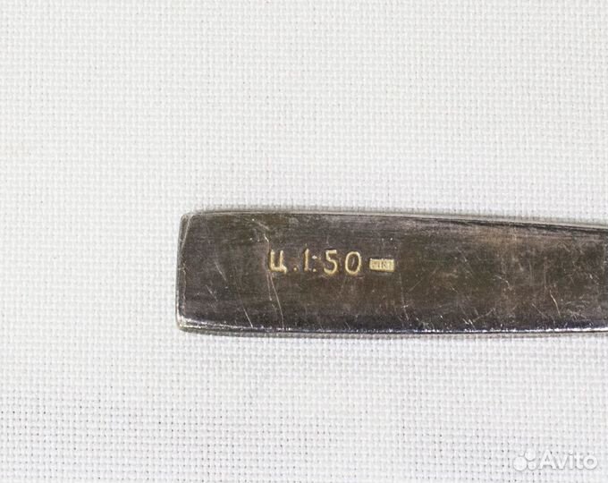 Набор Ложки чайные 6 шт, мельхиор, эмаль, длина 13