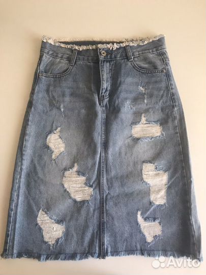 Юбка джинсовая