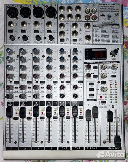 Микшерный пульт behringer eurorack ub1204fx pro
