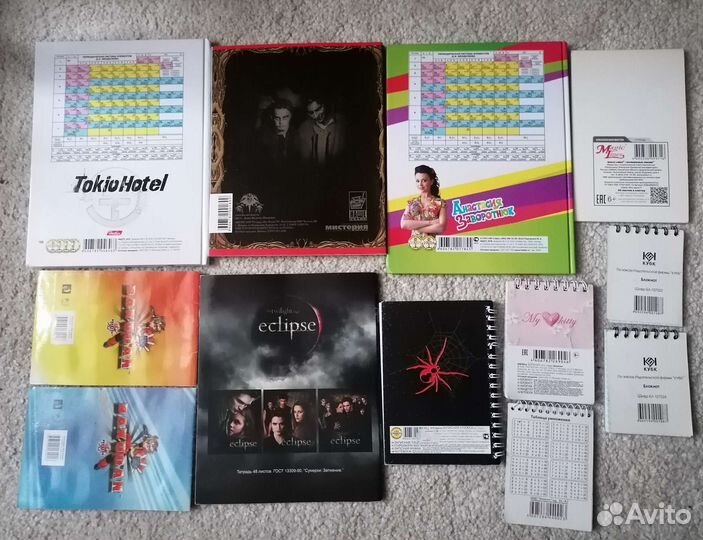 Канцелярия 2000х тетради блокноты открытки