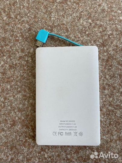 Power Bank W0202.Внешний портативный аккумулятор