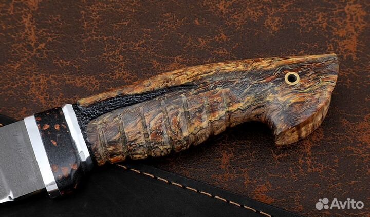 Нож казачий Пластун, сталь Х12мф, рукоять карельск