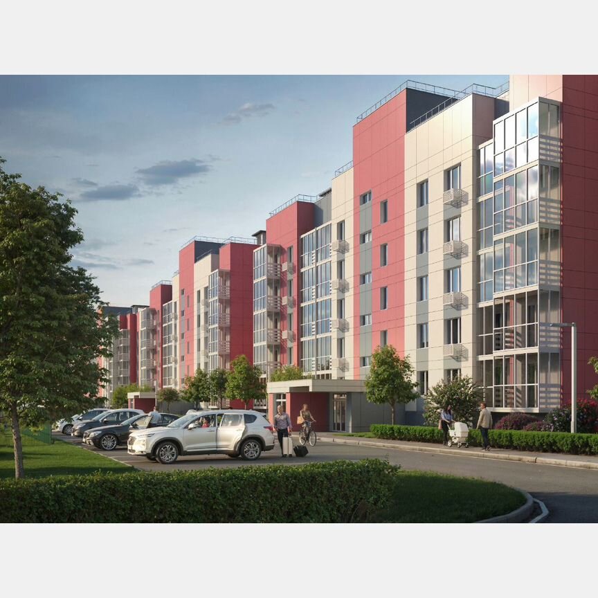 2-к. квартира, 54,3 м², 2/5 эт.