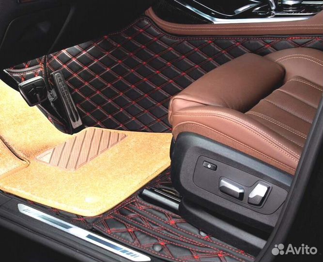 3D Коврики Audi A8 из Экокожи
