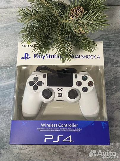 Джойстик ps 4 белый