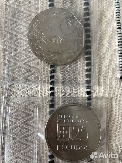 Монеты реал 1883 года и эскудо Португалия до Евро