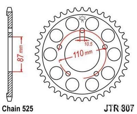 Звезда ведомая JTR807 49